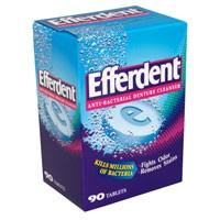 Efferdent Anti-Bacterial Denture Cleanser Tablets 90CT Box