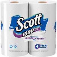 Scott Bath Tissue 1000 Sheets 1-Ply Unscented 4CT PKG product image