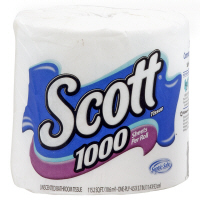 Scott Bath Tissue 1000 Sheets 1-Ply Unscented 1CT