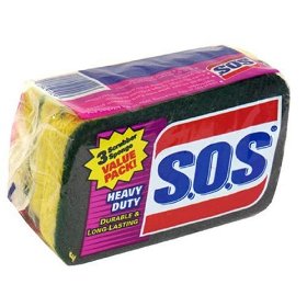 SOS Scrubber Sponge Heavy Duty 3CT PKG