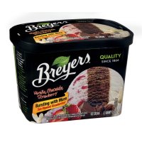 Breyers All Natural Ice Cream Vanilla, Chocolate, Strawberry 1.5 QT