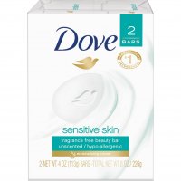 Dove Beauty Bar Sensitive Skin Fragrance Free 2PK 4oz Bars