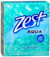 Zest Bath Soap Aqua 3PK of 4oz Bars