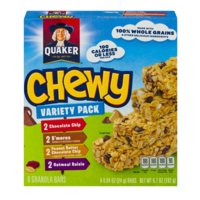 Quaker Chewy Granola Bars Variety Pack 8CT 6.7oz