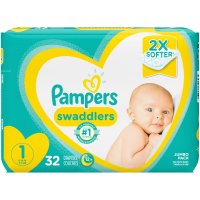 Pampers Newborn Swaddlers (up to 10 LB) 32CT PKG product image