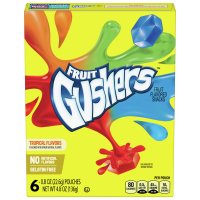 Betty Crocker Fruit Gushers Tropical Flavors 6CT 5.4oz Box product image