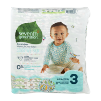 Seventh Generation Diapers Size 3 (16-28LB) 31CT PKG