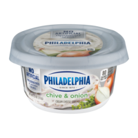 Philadelphia Flavors Cream Cheese Chive and Onion 7.5oz Tub