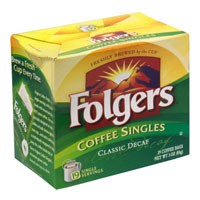 Folgers Classic Decaffeinated Singles 19CT 3oz Box