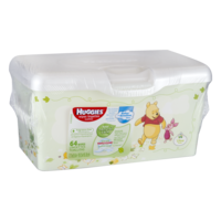 Huggies Natural Care Baby Wipes Fragrance Free 64CT Bin