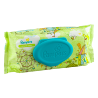 Pampers Natural Clean Wipes Unscented 64CT