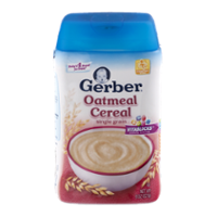 Gerber Oatmeal Cereal Single Grain 8oz Tub