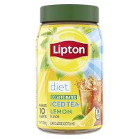 Lipton Iced Tea Mix Diet Decaf with Lemon Makes 10 Quarts 3oz Can product image