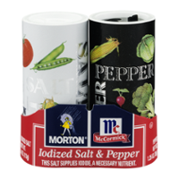 Morton Salt & Pepper Shakers 5.25oz. PKG