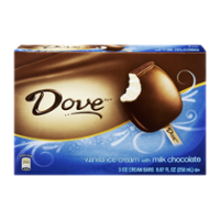 Dove Ice Cream Bars Vanilla Milk Chocolate 3CT 8.67oz PKG