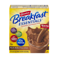 Carnation Instant Breakfast Essentials Rich Milk Chocolate 10CT 12.6oz Box
