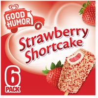 Good Humor Ice Cream Bars Strawberry Shortcake 6CT 3oz EA 18oz Box