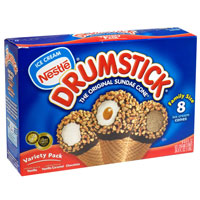 Nestle Drumstick Assortment Sundae Cones 8CT 4.6oz EA 36.8oz Box