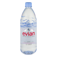 Evian Spring Water 1LTR 33.5oz Bottle