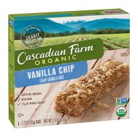 Cascadian Farm Organic Chewy Granola Bars Vanilla Chip 6ct 7.4 oz box