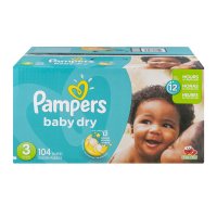Pampers Baby Dry Size 3 (16-28LB) 104CT Box