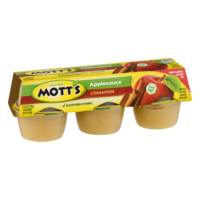Mott's Applesauce Cinnamon 4oz EA 6CT 24oz PKG