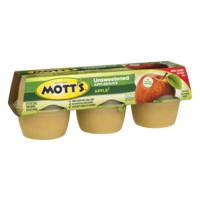 Mott's Unsweetened Applesauce 3.9oz EA 6CT 23.4oz PKG