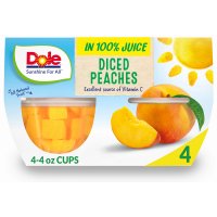 Dole Fruit Bowls Peaches 4oz. EA 4CT 16oz PKG product image