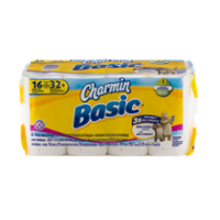 Charmin Essentials Bath Tissue Double Roll 1-Ply Unscented 16CT