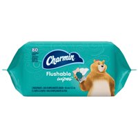 Charmin Flushable Wipes Refill Adult Sized Wipes 80CT product image