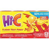 Hi-C Fruit Drink Flashin Fruit Punch 10CT of 6oz EA