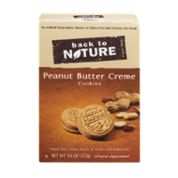 Back To Nature Cookies Peanut Butter Creme Sandwich 9.6oz PKG