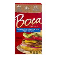 Boca Burgers All-American Flamed Grilled Veggie Burgers 4CT 10oz Box product image