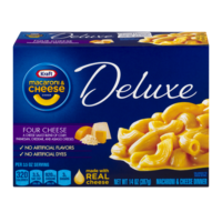 Kraft Deluxe Macaroni & Cheese Dinner Four Cheese 14oz PKG
