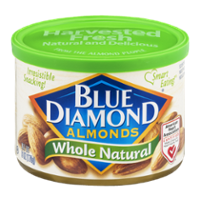 Blue Diamond Almonds Whole Natural 6oz Can product image
