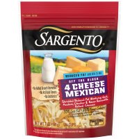 Sargento Reduced Fat 4 Cheese Mexican Shredded Cheese 8oz. Bag
