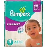 Pampers Cruisers Diapers Size 4 (22-37LB) Jumbo Pack 24CT PKG