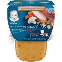Gerber 3rd Foods Autumn Vegetable & Turkey Dinner Lil Bits 10oz 2PK