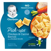 Gerber Graduates Pasta Pick-ups Chicken & Carrot Ravioli 6oz PKG