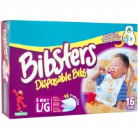 Pampers Bibsters Disposable Bibs Large 16CT