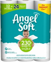 Angel Soft Bath Tissue Single Roll 2-Ply Unscented 12CT product image
