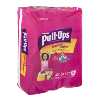 Huggies Pull-Ups Training Pants Learning Designs 4T-5T Girls Jumbo Pack 18CT