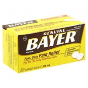 Bayer Aspirin 325mg Tablets 50CT