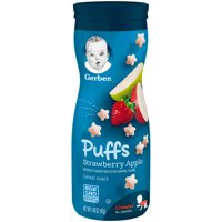 Gerber Graduates Puffs Strawberry Apple 1.48oz PKG