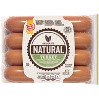Oscar Mayer Selects Natural Turkey Franks 8Ct 16oz product image