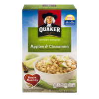 Quaker Instant Oatmeal Apple & Cinnamon 10PK 15.1oz Box