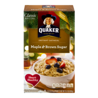 Quaker Instant Oatmeal Maple & Brown Sugar 10PK 15.1oz Box