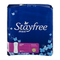 Stayfree Maxi Super Protection 48CT