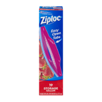 Ziploc Zipper Storage Bags 1Gallon 19CT product image