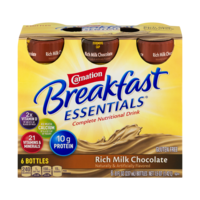 Carnation Instant Breakfast Essentials Drink Rich Milk Chocolate 6PK of 8oz BTLS